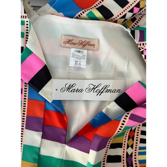 MARA HOFFMAN | Riser Rainbow Tunic Dress Lined *NWT* | Women's Size Medium - Picture 5 of 6